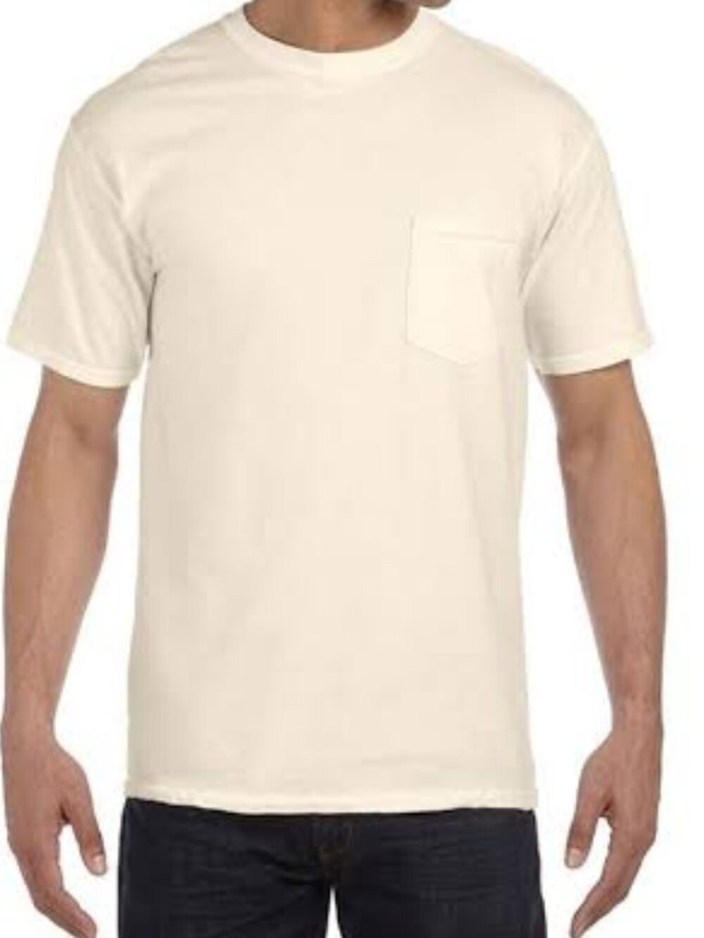 Stance Cream Off White Pocket T-Shirt Size Large